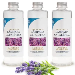 Mamamanuela Pack économique 3x Parfum lampe catalytique 500 ml : Arôme Lavender Expression - Profitez plus longtemps de votre parfum préféré* Désodorisant Et Parfum D'Ambiance