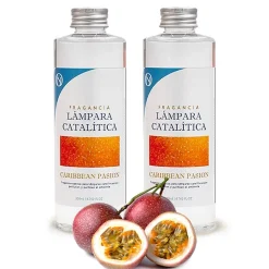 Mamamanuela Pack économique 2x Parfum pour lampe catalytique 200ml : Arôme Caribbean Passion. Profitez plus longtemps de votre parfum préféré* Désodorisant Et Parfum D'Ambiance