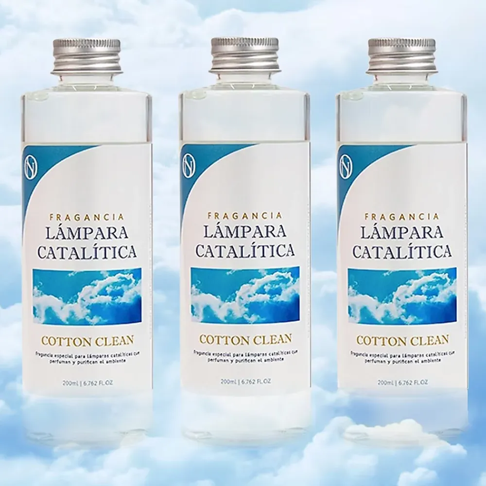 Mamamanuela Pack économique 3x Parfum pour lampe catalytique 500 ml : Arôme Cotton Clean - Profitez plus longtemps de votre parfum préféré* Désodorisant Et Parfum D'Ambiance