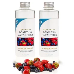 Mamamanuela Pack économique 2x Parfums pour Lampe Catalytique 200 ml : Arôme Summer Fruits - Profitez plus longtemps de votre parfum préféré* Désodorisant Et Parfum D'Ambiance
