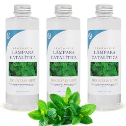 Pack économique 3x Parfums pour lampe catalytique 200 ml : Arôme Mountain Mint - Profitez plus longtemps de votre parfum préféré>Mamamanuela Discount
