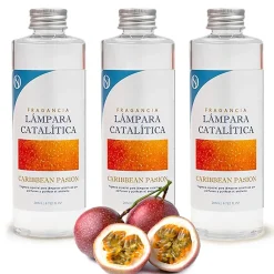 Mamamanuela Pack économique 3x Parfums lampe catalytique 200 ml : Arôme Caribbean Passion - Profitez plus longtemps de votre parfum préféré* Désodorisant Et Parfum D'Ambiance