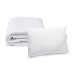 Pack couette + oreiller bébé LAVABLE A 95 C>Bleu Calin New