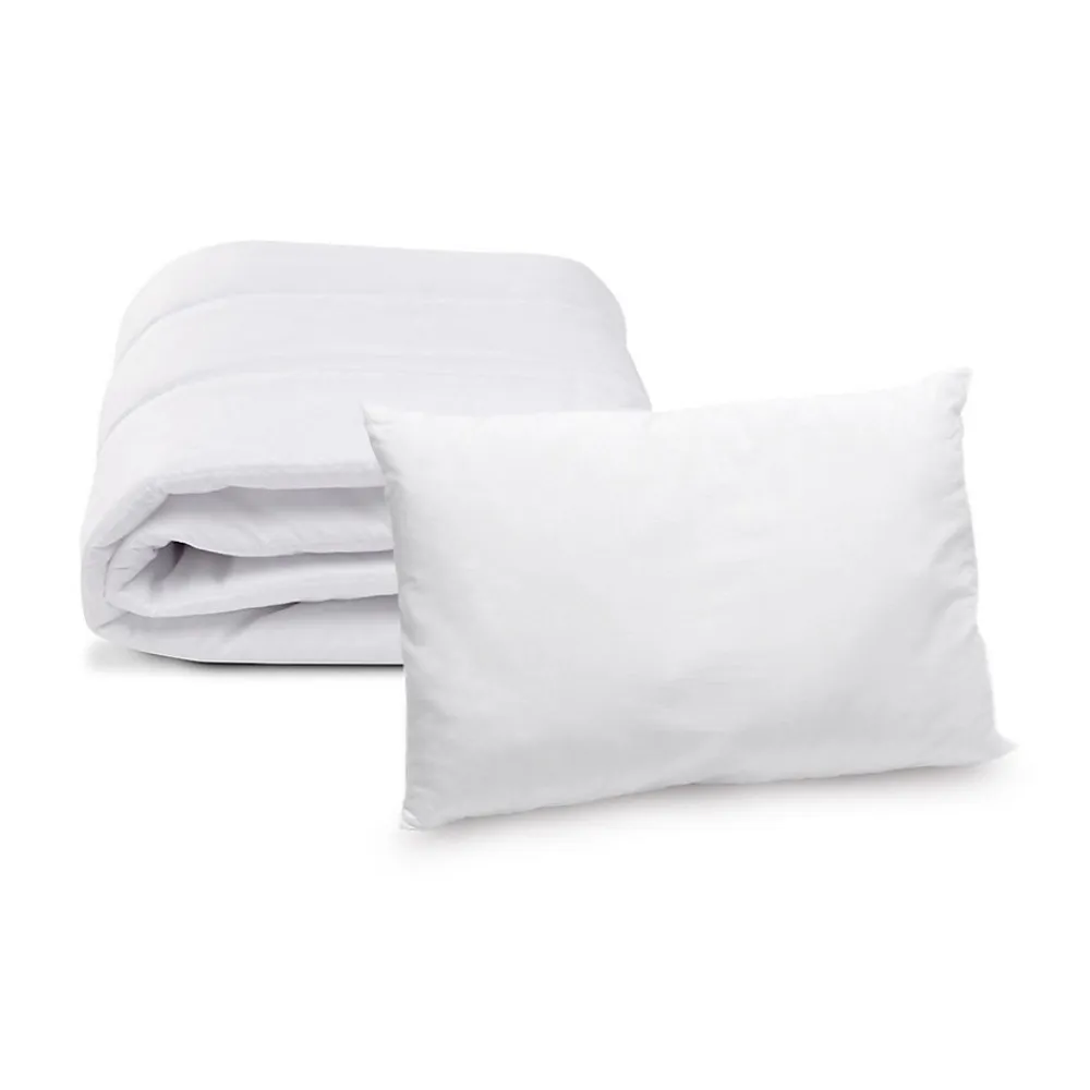 Pack couette + oreiller bébé LAVABLE A 95 C>Bleu Calin New