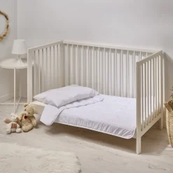 Pack couette + oreiller bébé LAVABLE A 95 C>Bleu Calin New