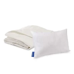 Bleu Calin Pack couette + oreiller bébé COTON BIO* Couette