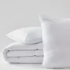 Pack Couette Blanrêve 140 x 200 cm + oreiller 60 x 60 + oreiller 45 x 70 Gamme Microfibre "Douceur" traité Anti Acarien>Blanreve Clearance