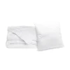 Pack Couette chaude 140x200cm + Oreiller moelleux 60x60cm LAVABLE A 95 C>Bleu Calin New