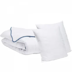 Bleu Calin Pack Couette Tempérée 220x240cm + 2 Oreillers 60x60cm* Couette