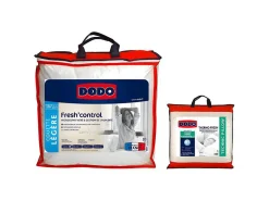Pack couette 140 x 200 cm anti-transpirante + 1 oreiller 60 x 60 cm effet rafraîchissant FRESH CONTROL><noscript><img width=