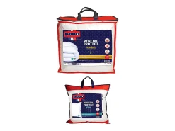 Pack Couette 140 x 200 cm + 1 oreiller 60 x 60 cm - Protection anti acariens naturel -VEGETAL PROTECT>Dodo Online