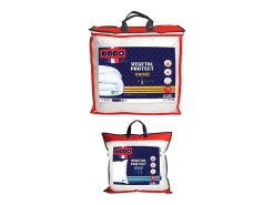 Pack Couette 140 x 200 cm + 1 oreiller 60 x 60 cm - Protection anti acariens naturel -VEGETAL PROTECT>Dodo Online