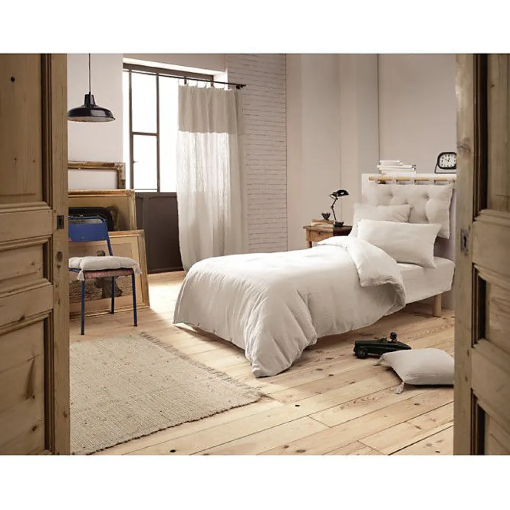 Pack housse de couette "Gaïa" toutes dimensions "Gaze de Coton" - Gaïa Pampa - Pack 3 Pièces pour lit 90 x 190 cm (1 Housse de cou>L'Effet Papillon Discount