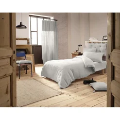 L'Effet Papillon Pack housse de couette "Gaïa" toutes dimensions "Gaze de Coton" - Gaïa Nuage - Pack 3 Pièces pour lit 90 x 190 cm (1 Housse de cou* Housse De Couette