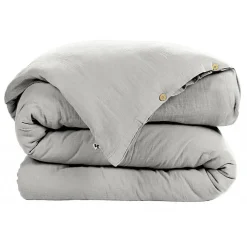 L'Effet Papillon Pack housse de couette "Gaïa" toutes dimensions "Gaze de Coton" - Gaïa Nuage - Pack 3 Pièces pour lit 90 x 190 cm (1 Housse de cou* Housse De Couette