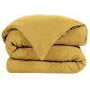 L'Effet Papillon Pack housse de couette "Gaïa" toutes dimensions "Gaze de Coton" - Gaïa Safran - Pack 3 Pièces pour lit 90 x 190 cm (1 Housse de co* Housse De Couette