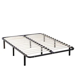 Pack Intuition 90x190 cm Matelas Mousse + Sommier Métal + Accessoires><noscript><img width=