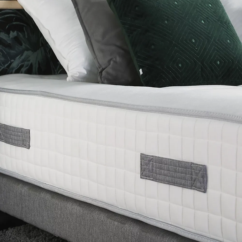 Idliterie Pack matelas ressort et visco et 2 sommiers couette oreiller 160x200* Ensemble Sommier Et Matelas