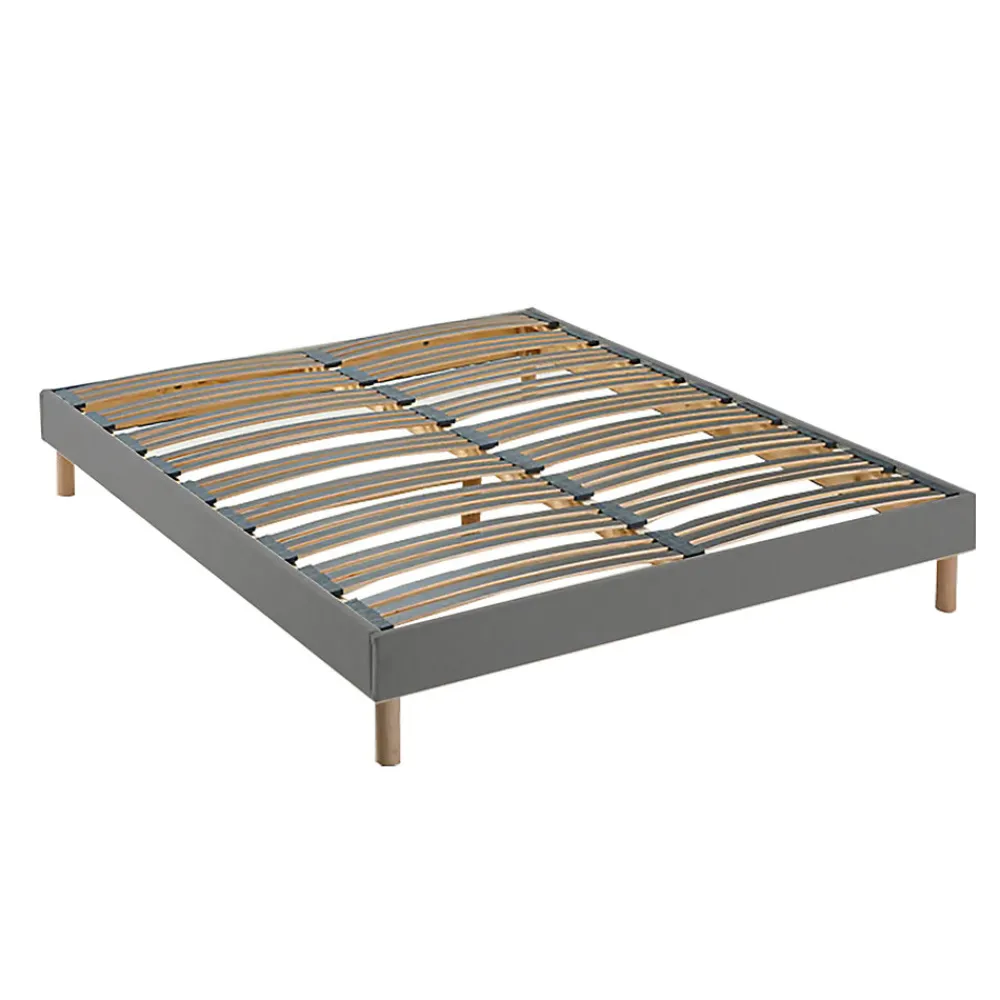 Pack matelas ressorts ASTRE + sommier kit gris + couette et oreillers 140x200>Idliterie Hot