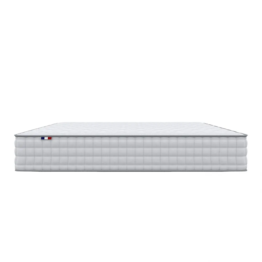 Pack matelas ressorts ASTRE + sommier kit gris + couette et oreillers 140x200>Idliterie Hot