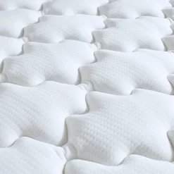 Pack matelas ressorts ASTRE + sommier kit gris + couette et oreillers 140x200><noscript><img width=