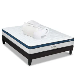 Hypsom Pack Montesquieu 180x200 cm Matelas Ressorts + Sommier Bois + Accessoires* Ensemble Sommier Et Matelas