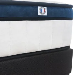 Hypsom Pack Montesquieu 180x200 cm Matelas Ressorts + Sommier Bois + Accessoires* Ensemble Sommier Et Matelas