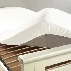 Pack parure de couette 260x240 cm So natural + drap housse 160x200 Blanc><noscript><img width=