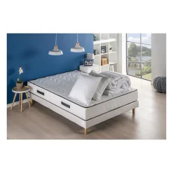 Pack pret a dormir RELAX - Matelas + sommier 160x200 + couette + 2 oreillers ->Deko Dream Online