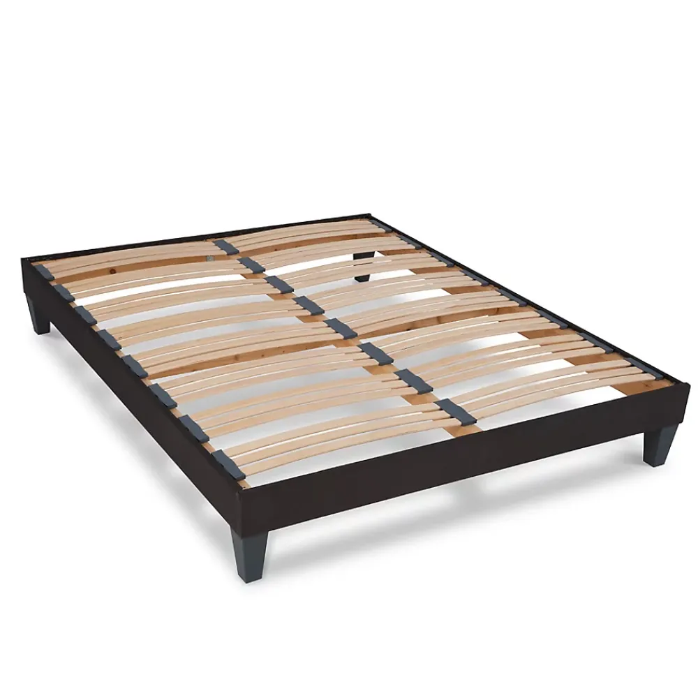 Bellecour Pack Privilège 90x200 cm Matelas Ressorts + Sommier Bois + Protège matelas anti punaise* Ensemble Sommier Et Matelas