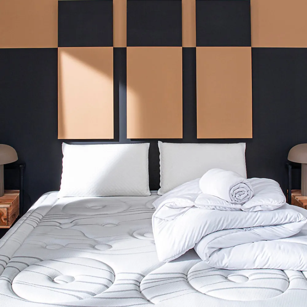 Pack Reina 2.0 180x200 cm Matelas Ressorts + Sommier Bois + Accessoires>Bellecour Clearance