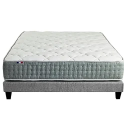 Idliterie Pack ressort 7 zones sommier couette oreiller 160x200* Ensemble Sommier Et Matelas