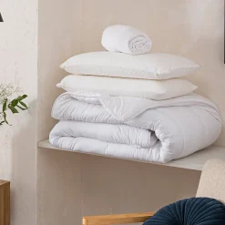 Pack Rêverie Protège matelas + Couette + Oreillers 140x190/200 cm>Olympe Literie Discount