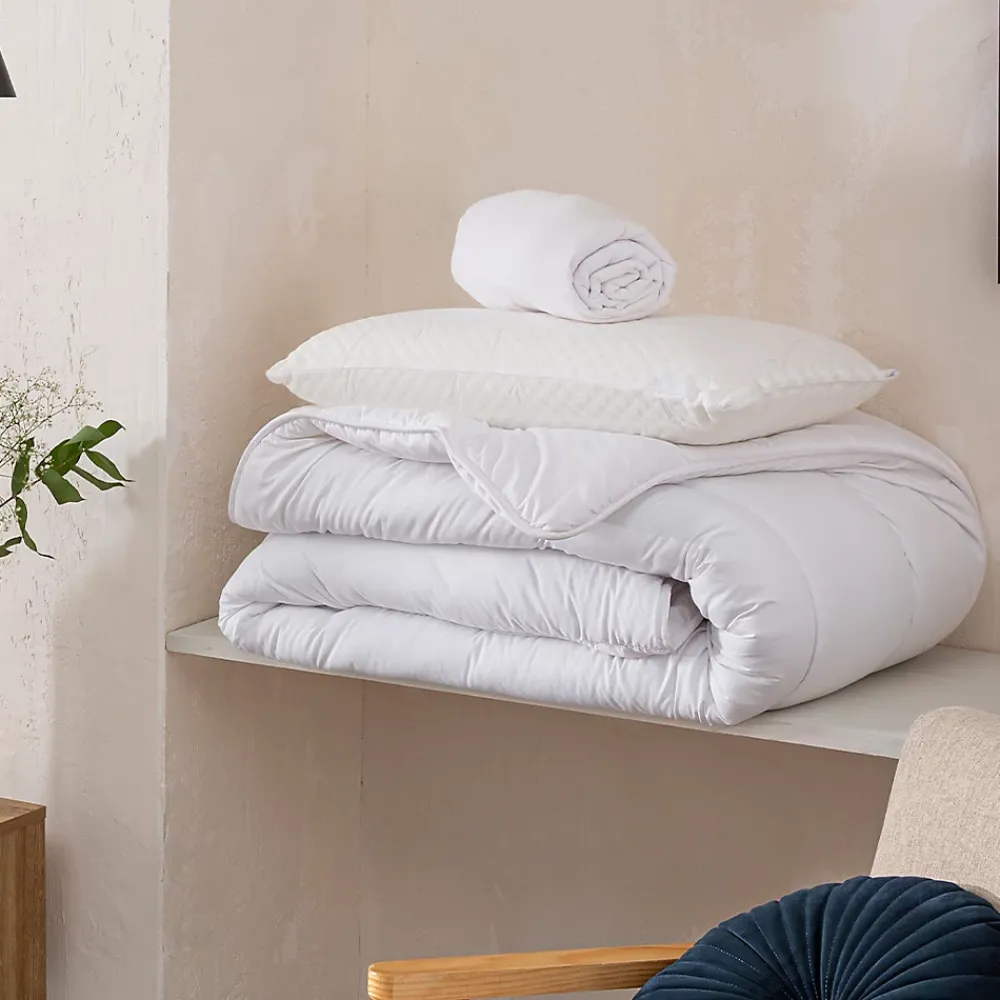 Olympe Literie Pack Rêverie Protège matelas + Couette + Oreiller 90x190/200 cm* Couette