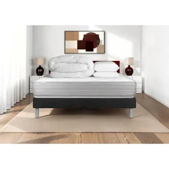 Pack sommier kit matelas Mousse polyuréthane à mémoire de forme avec couette et oreillers>Vitalit Clearance
