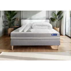 Pack sommier kit matelas Ressorts ensachés avec couette et oreillers>Actisom Outlet