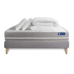 Pack sommier kit matelas Ressorts ensachés avec couette et oreillers>Actisom Outlet
