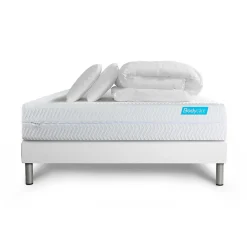 Pack sommier kit matelas Mémoire de forme avec couette et oreillers>Bodycare