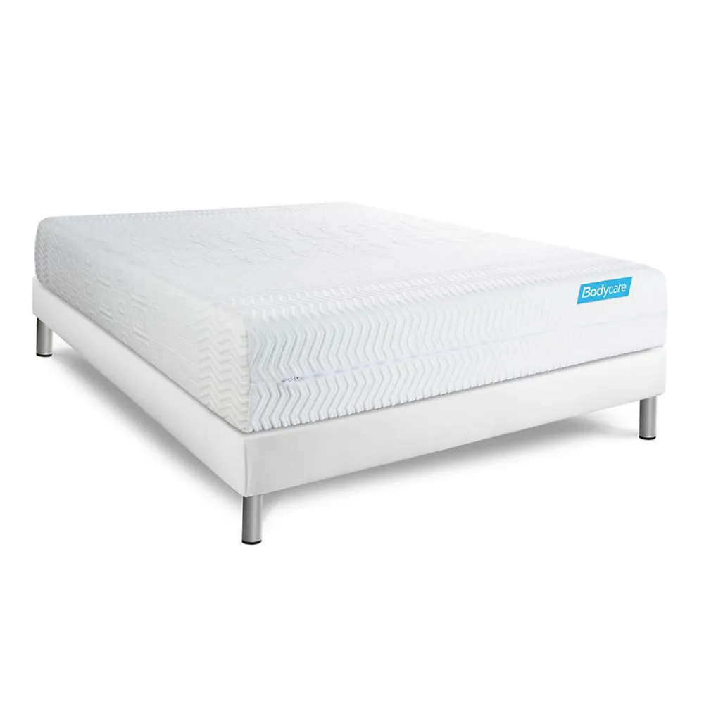 Pack sommier kit matelas Mémoire de forme avec couette et oreillers>Bodycare