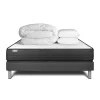 Vitalit Pack sommier kit matelas Mousse polyuréthane à mémoire de forme avec couette et oreillers* Ensemble Sommier Et Matelas