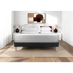 Vitalit Pack sommier kit matelas Mousse polyuréthane à mémoire de forme avec couette et oreillers* Ensemble Sommier Et Matelas
