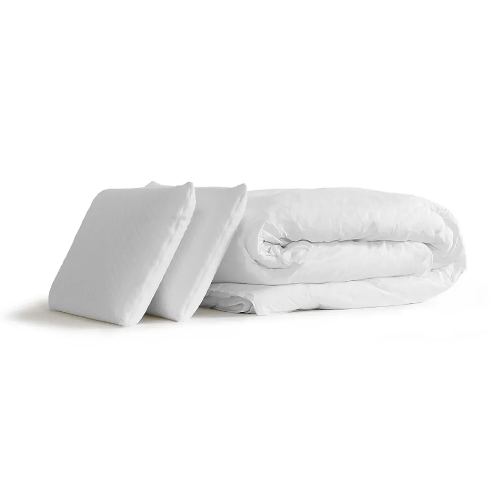 Actisom Pack sommier kit matelas Mémoire de forme avec couette et oreillers* Ensemble Sommier Et Matelas