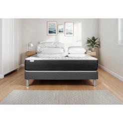 Vitalit Pack sommier kit matelas Ressorts ensachés avec couette et oreillers* Ensemble Sommier Et Matelas