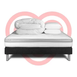 Vitalit Pack sommier kit matelas Mousse avec couette et oreillers* Ensemble Sommier Et Matelas