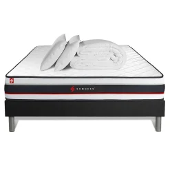 Pack sommier kit matelas Mousse avec couette et oreillers>Somness Clearance