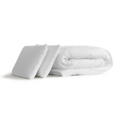 Vitalit Pack sommier kit matelas Ressorts ensachés et mémoire de forme avec couette et oreillers* Ensemble Sommier Et Matelas