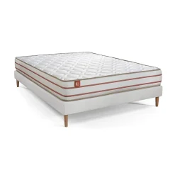 Marmottes & Co Pack sommier kit matelas Mémoire de forme avec couette et oreillers* Ensemble Sommier Et Matelas