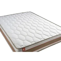 Marmottes & Co Pack sommier tapissier matelas Ressorts ensachés et mémoire de forme avec couette et oreillers* Ensemble Sommier Et Matelas