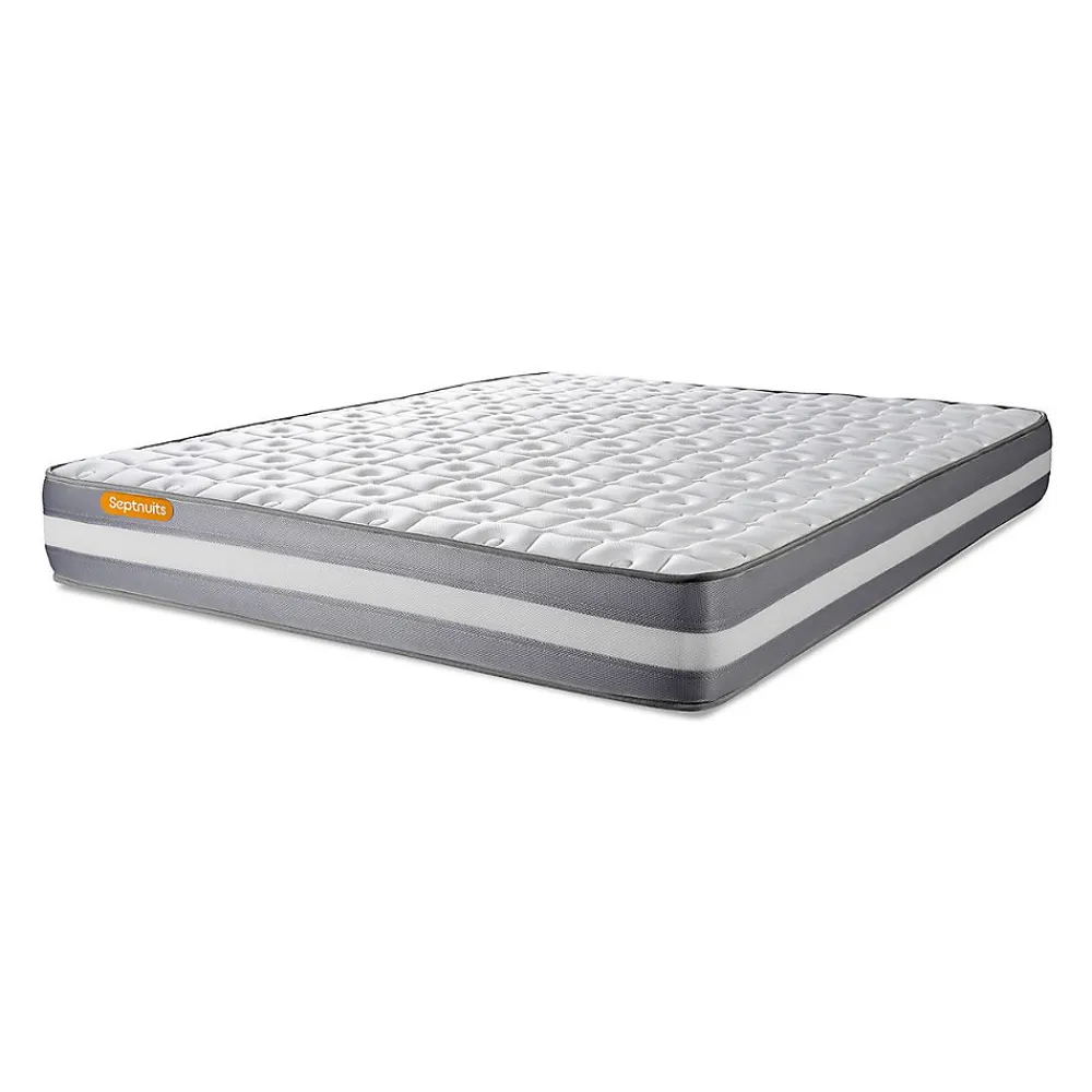 Pack sommier tapissier matelas Mémoire de forme avec couette et oreillers>Sept Nuits Online