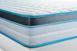 Pack sommier tapissier matelas Mémoire de forme avec couette et oreillers><noscript><img width=